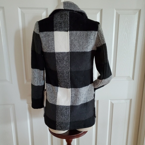 Last One! NWT Louise Paris Plaid Coat XS - Picture 5 of 8